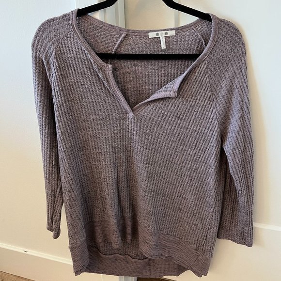 Three Dots Anthropologie Heather Thermal Pullover (small) - Picture 2 of 4